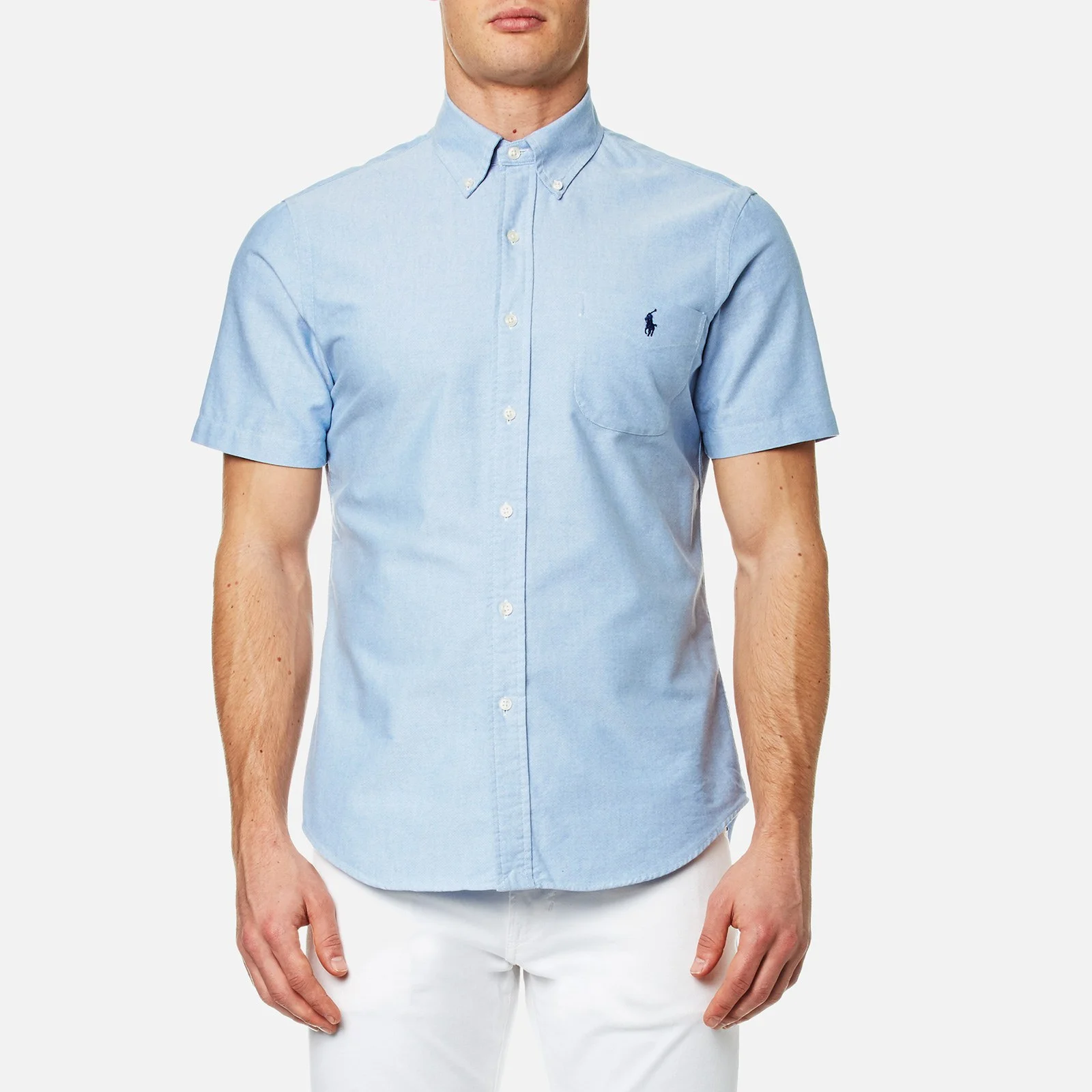 Polo Ralph Lauren Men's Short Sleeve Shirt - Blue Image 1