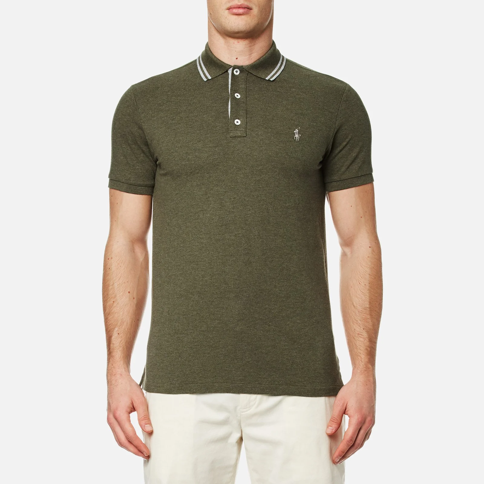 Polo Ralph Lauren Men's Custom Fit Tipped Polo Shirt - Green Image 1