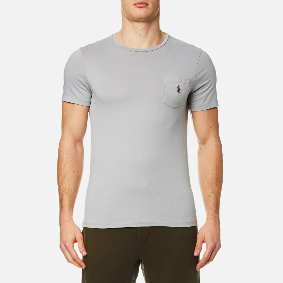 Polo Ralph Lauren Men's Pocket T-Shirt - Soft Grey Image 1