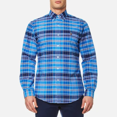Polo Ralph Lauren Men's Custom Check Shirt - Blue