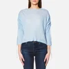 Helmut Lang Women's Gathered Sleeve Top - Wave - Image 1