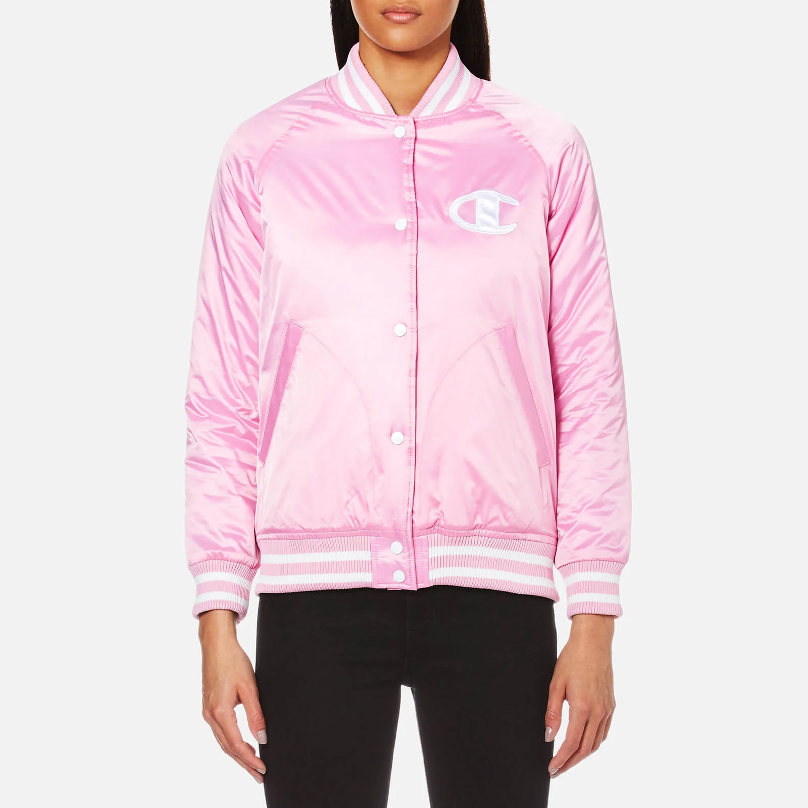 Champion Women's Bomber Jacket - Pink Image 1