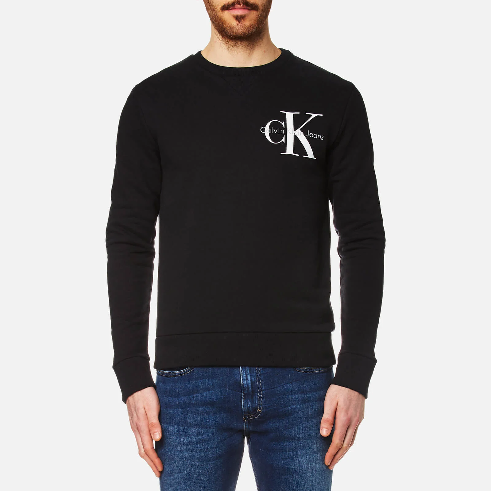 Calvin Klein Men's Haro True Icon Sweatshirt - Black Image 1