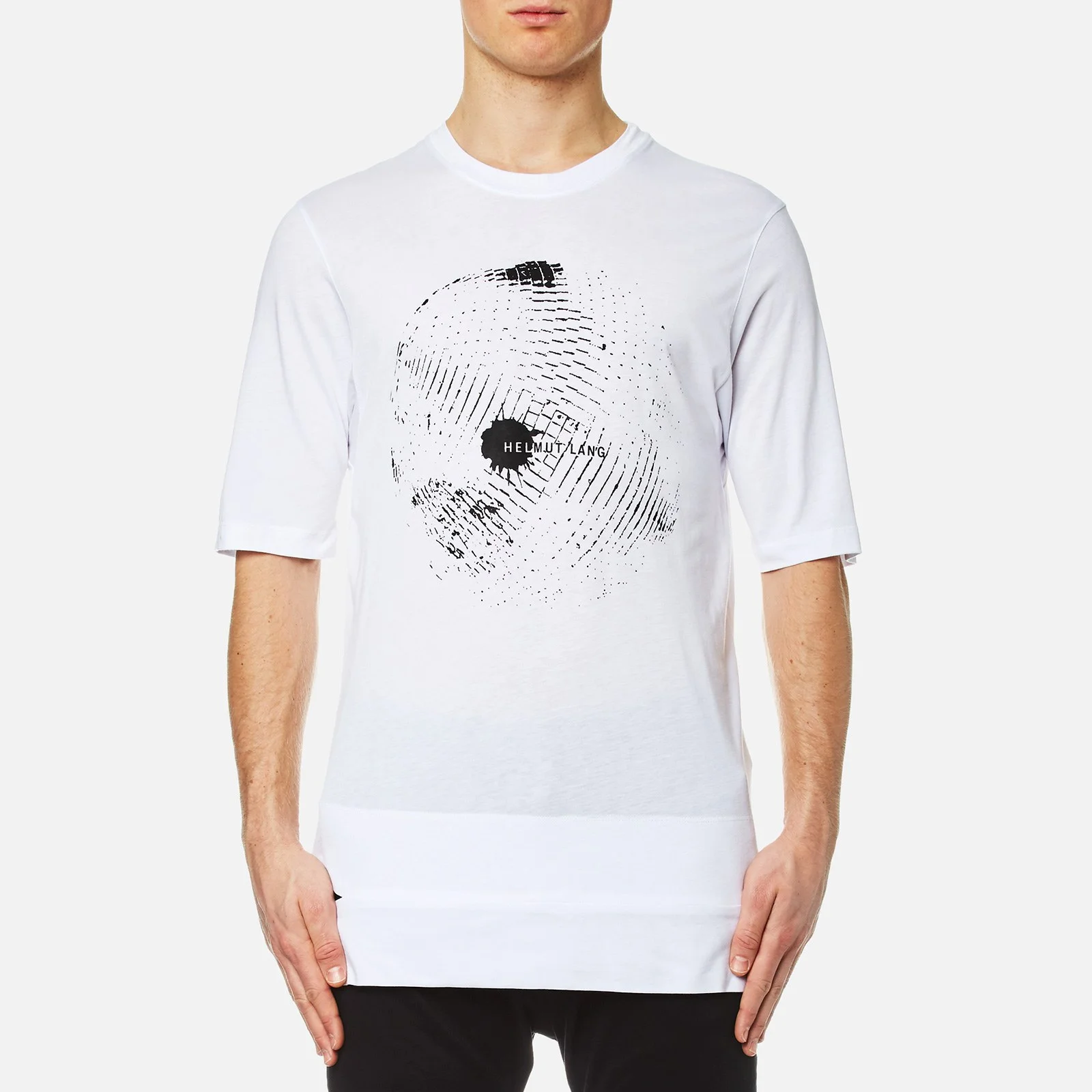 Helmut Lang Men's Disco Ball Print T-Shirt - Optic White Image 1
