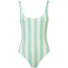 Solid & Striped Women's The Anne-Marie Swimsuit - Aqua/Cream Stripe - Image 1