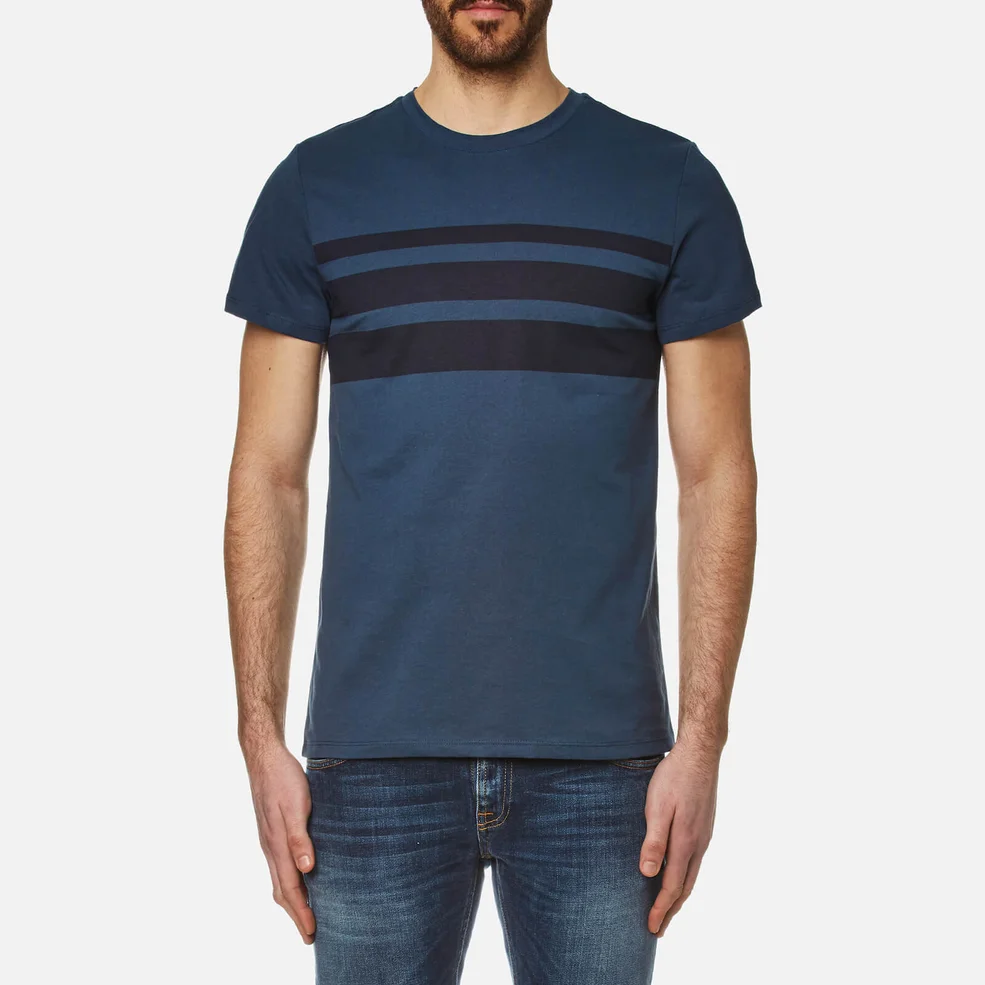 A.P.C. Men's Jimmy Stripe T-Shirt - Bleu Fonce Image 1