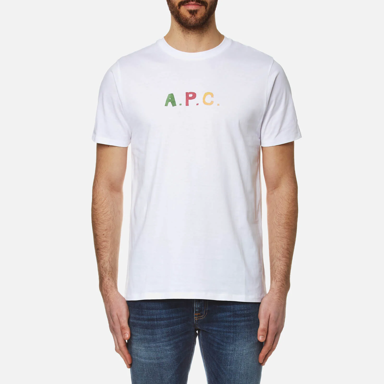 A.P.C. Men's Couleurs T-Shirt - Blanc Image 1
