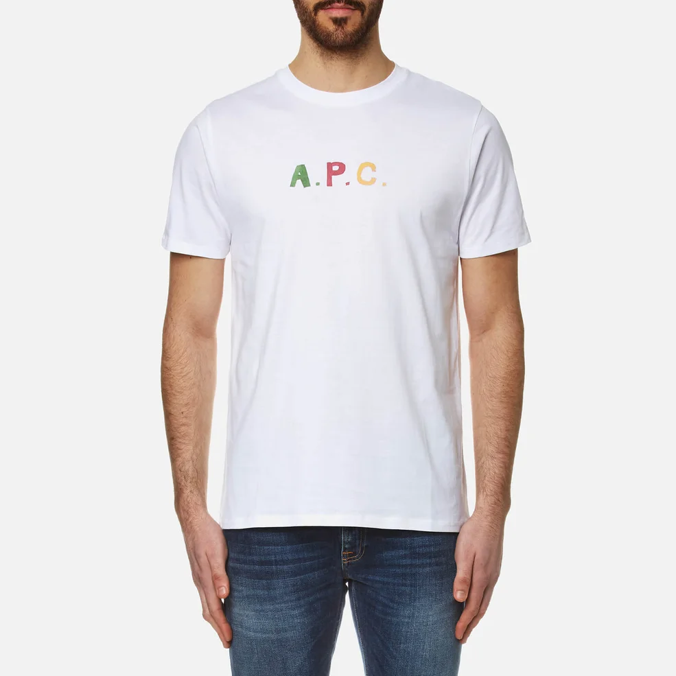 A.P.C. Men's Couleurs T-Shirt - Blanc Image 1