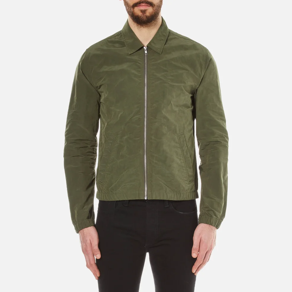 Folk Men's Lightweight Zipped Jacket - Field Green Image 1