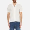 Folk Men's Linen Cuban Collar Shirt - White - Image 1
