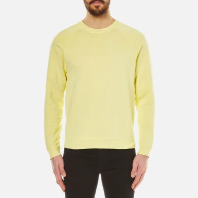 Folk Men's Crew Neck Sweatshirt - Soft Lemon