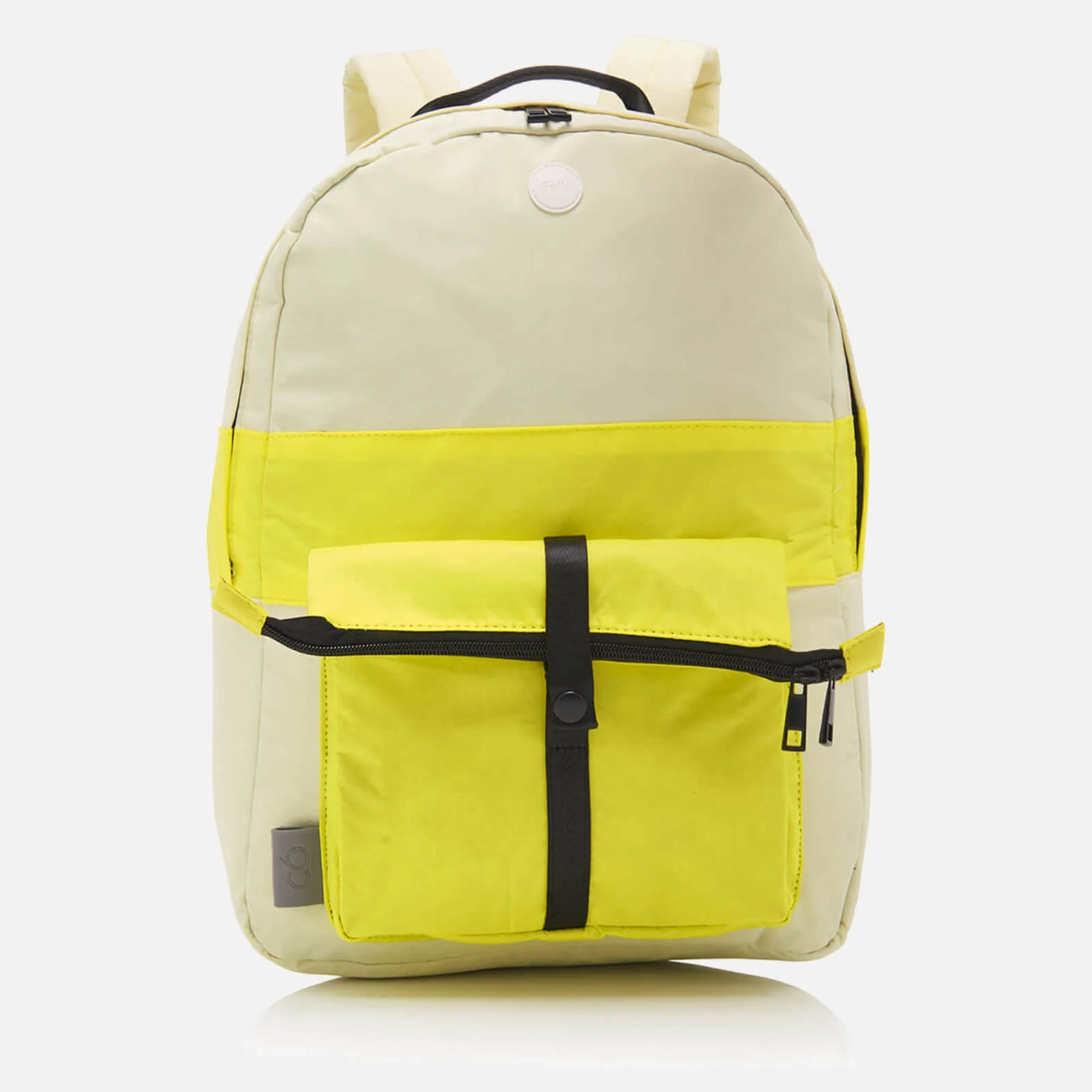 Folk Men's Backpack - Soft Lemon Image 1