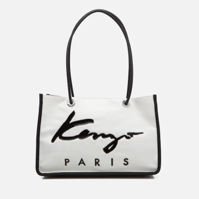 KENZO Women's Essentials East West Tote Bag - White