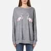 Wildfox Women's Two Flamingos Roadtrip Sweatshirt - Heather Grey - Image 1