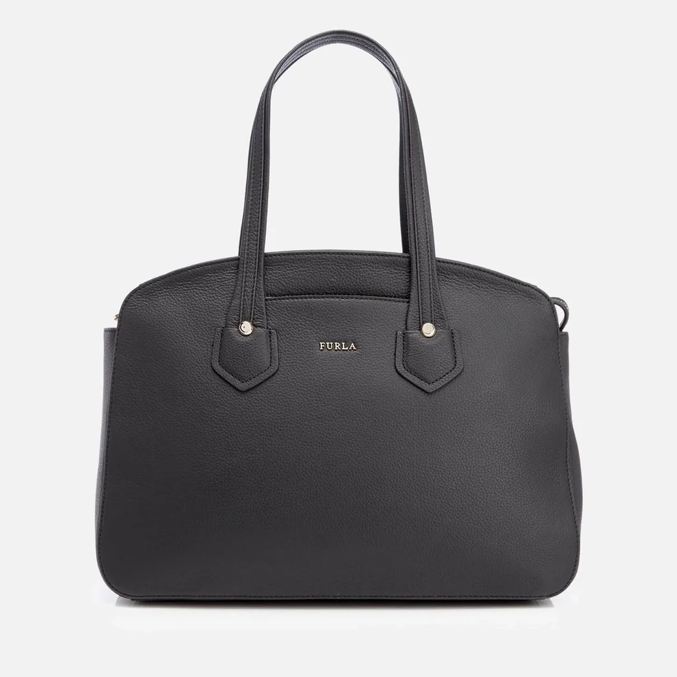 Furla Women's Giada M Tote Bag with Zip - Onyx Image 1