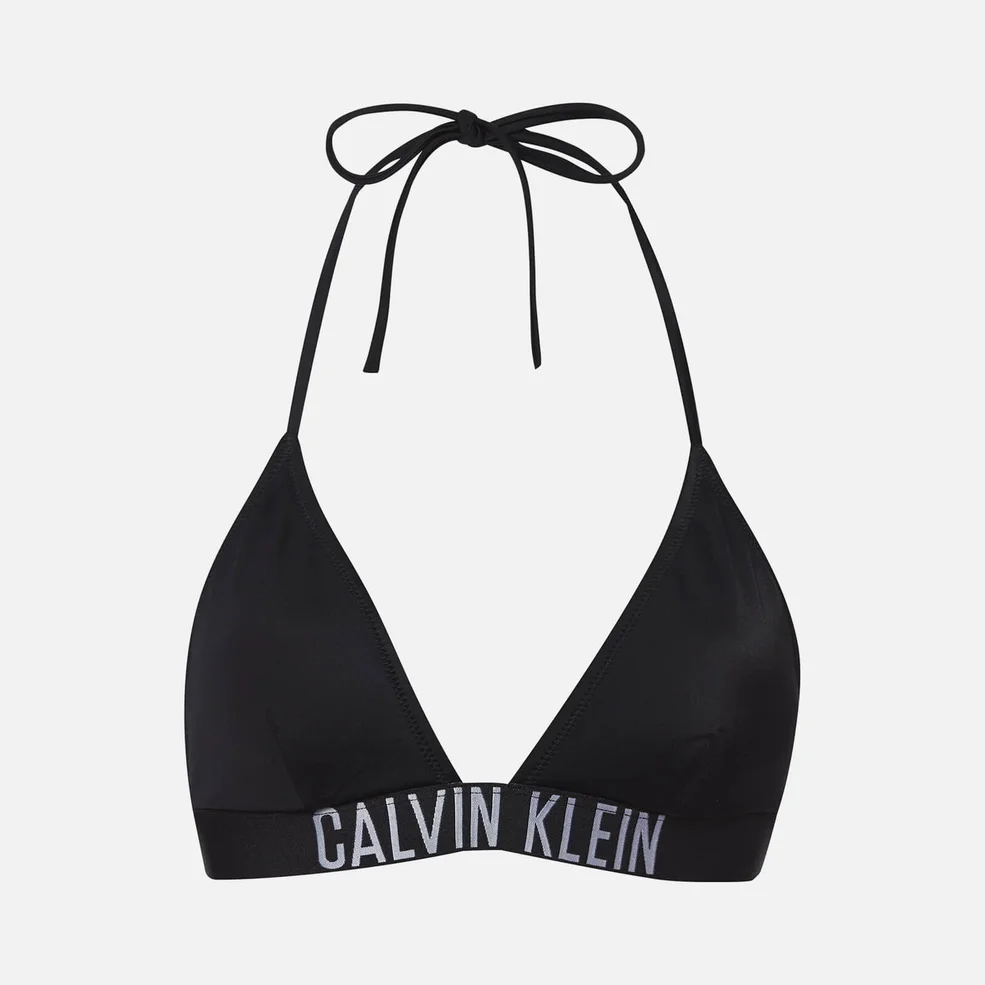 Calvin Klein Women's Triangle Bikini Top - Black Image 1