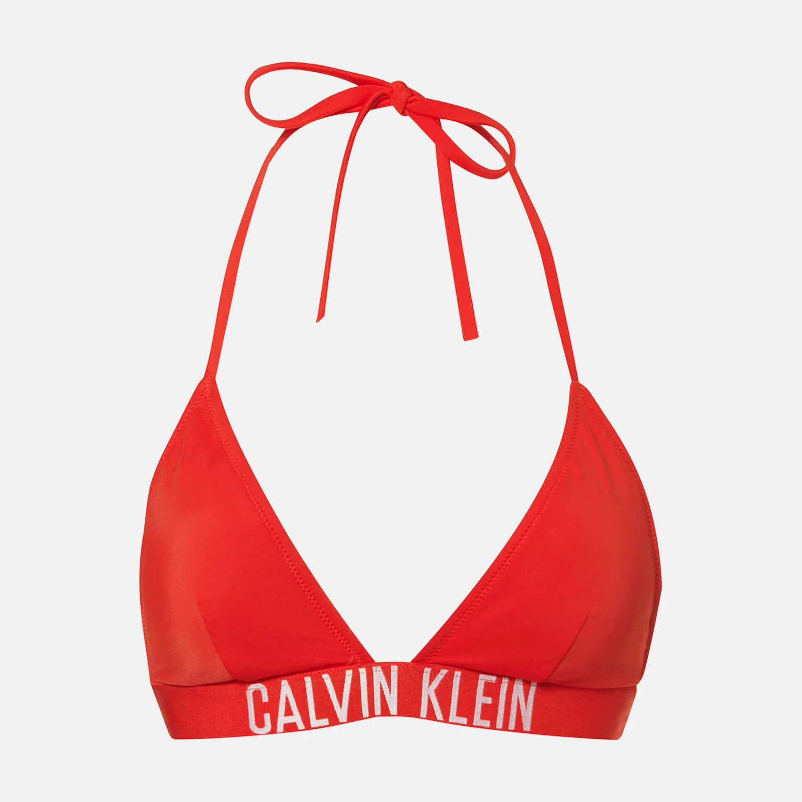 Calvin Klein Women's Triangle Bikini Top - Fiery Red Image 1