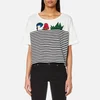 Marc Jacobs Women's Cropped Mini Stripe Julie T-Shirt - Black/Multi - Image 1