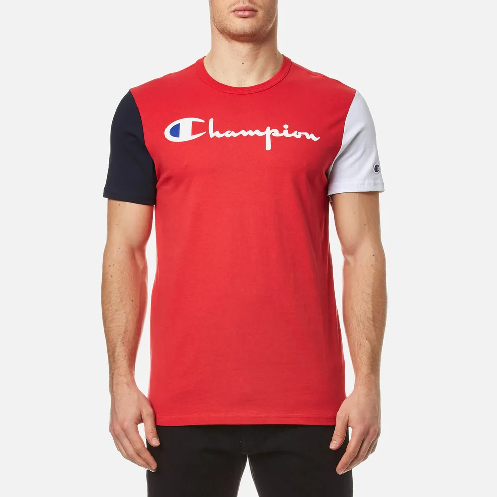 Champion Men's Chest Logo T-Shirt - Red Image 1