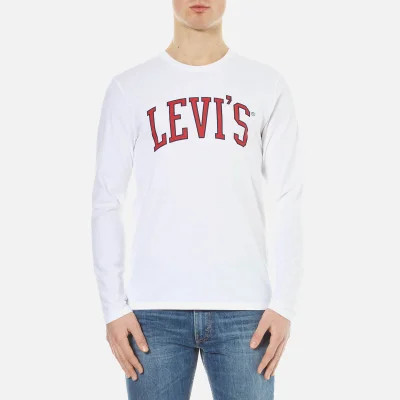 Levi's Men's Long Sleeve Graphic Set in Neck T-Shirt - BC Levi's Collegiate