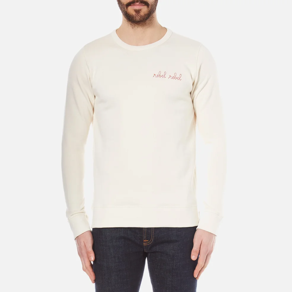 Maison Labiche Men's Rebel Rebel Sweatshirt - Off White Image 1