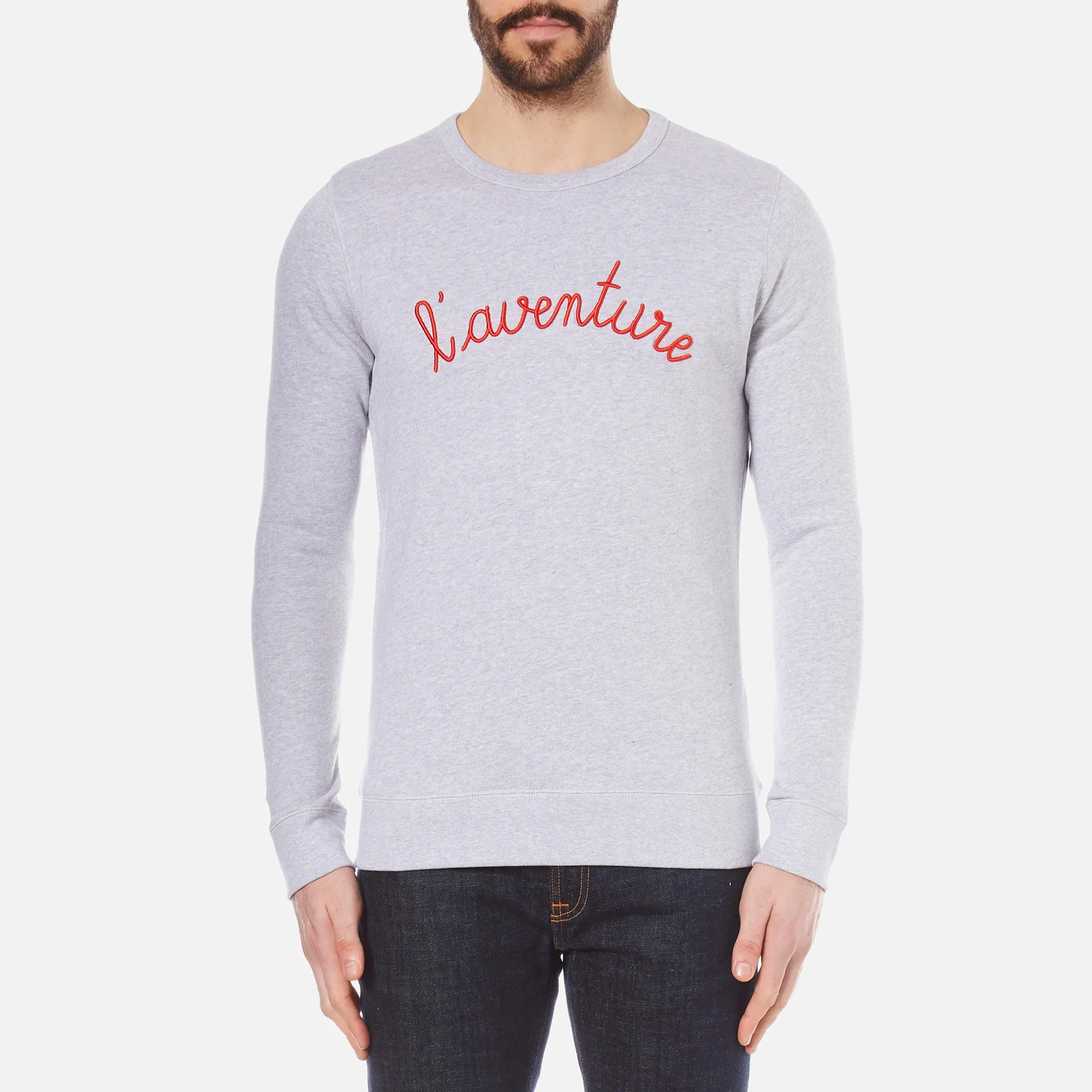 Maison Labiche Men's L'Aventure Sweatshirt - Heather Grey Image 1