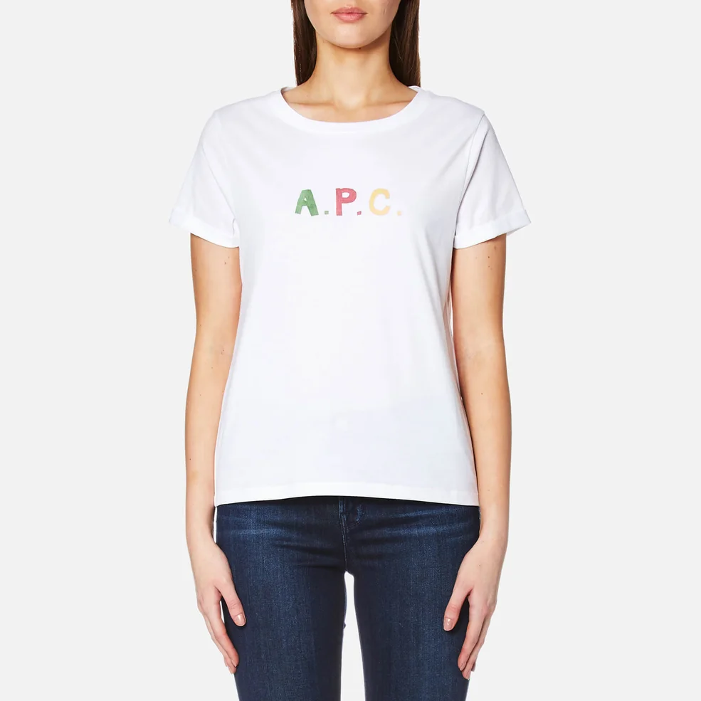 A.P.C. Women's T-Shirt - White Image 1