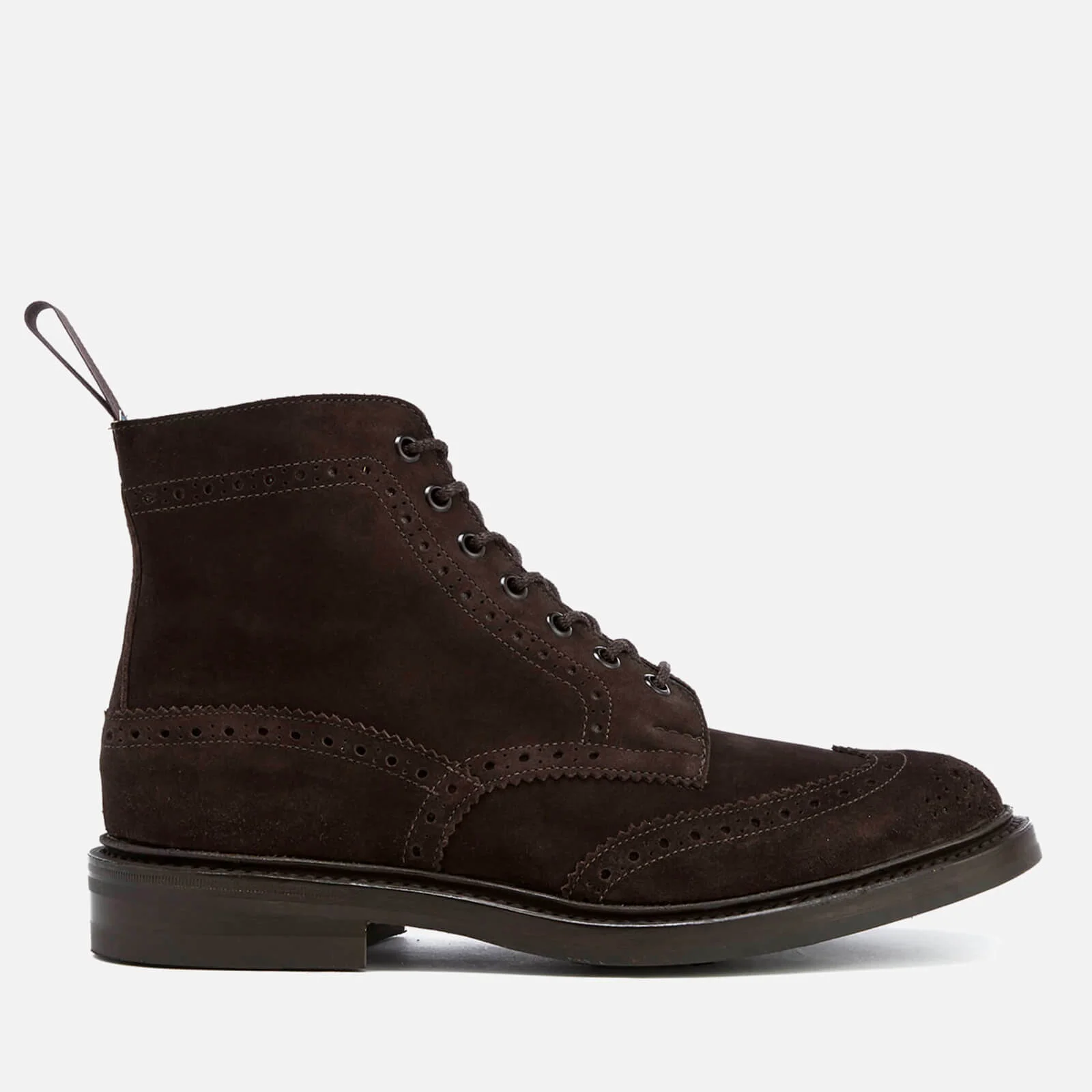 Knutsford by Tricker's Men's Stow Suede Lace Up Boots - Coffee Image 1