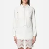 McQ Alexander McQueen Women's Hybrid Lace Bomber Jacket - Ivory - Image 1