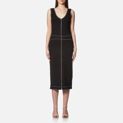 McQ Alexander McQueen Women's Contrast Tank Dress - Darkest Black