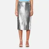 Diane von Furstenberg Women's Midi Sequin Pencil Skirt - Silver/Nectar - Image 1