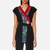 Diane von Furstenberg Women's Sleeveless Wrap Kimono Top - Ampere Indigo/Black/Red Des - Image 1