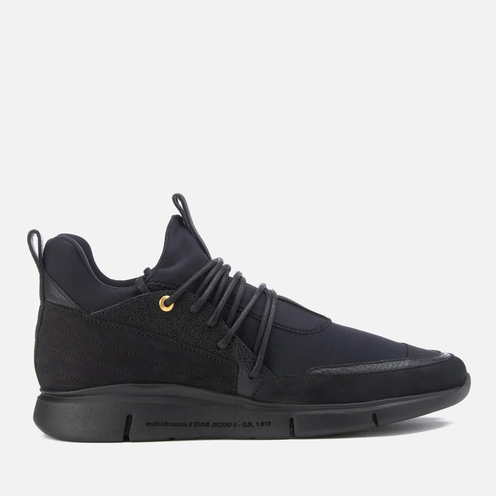 Android Homme Men's Runyon Caviar/Neoprene Trainers - Black Image 1