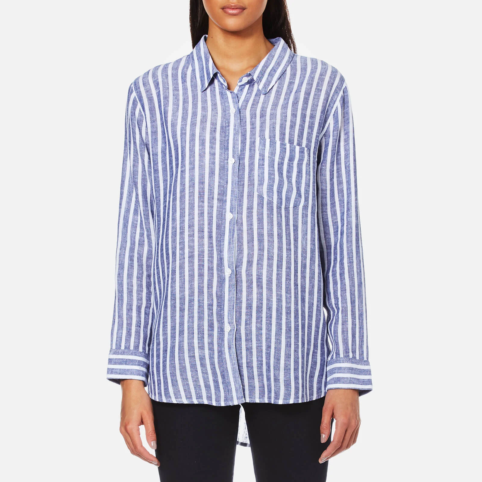 Rails Women's Charli Stripe Shirt - Parisian Blue Image 1