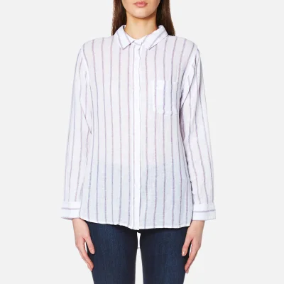 Rails Women's Charli Stripe Shirt - White/Ryal/Magenta