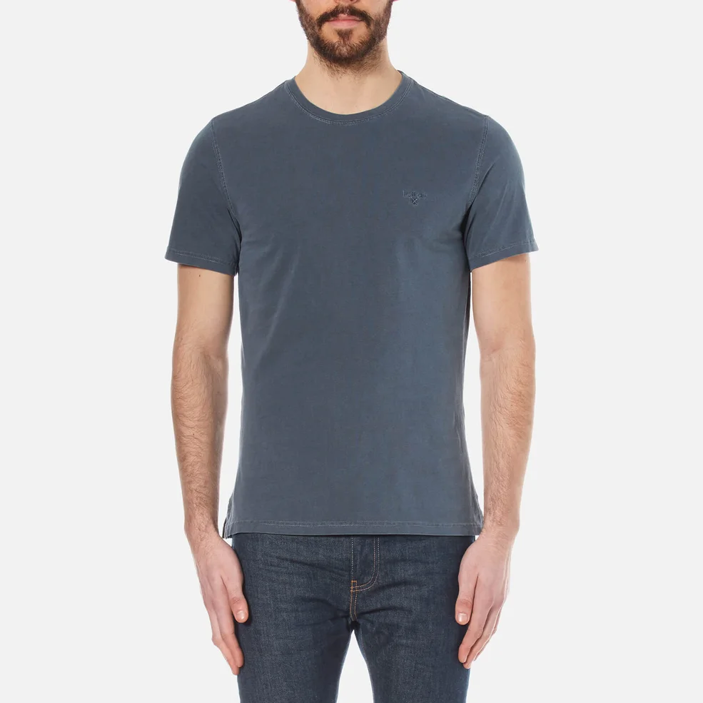Barbour Men's Garment Dyed T-Shirt - Navy Image 1