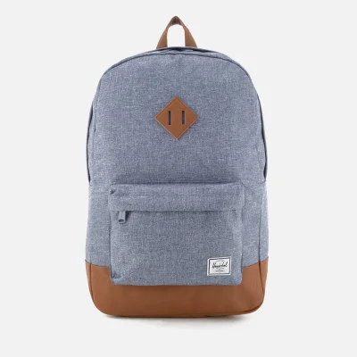 Herschel Supply Co. Heritage Backpack - Dark Chambray Crosshatch/Tan Synthetic Leather