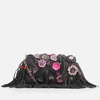 Coach Women's Wild Tea Rose Fringe Dinky Cross Body Bag - Black/Pink - Image 1