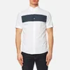 Michael Kors Men's Short Sleeve Colour Block Shirt - White - Image 1