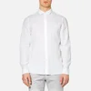 Michael Kors Men's Slim Yarn Dye Linen Solid Long Sleeve Shirt - White - Image 1