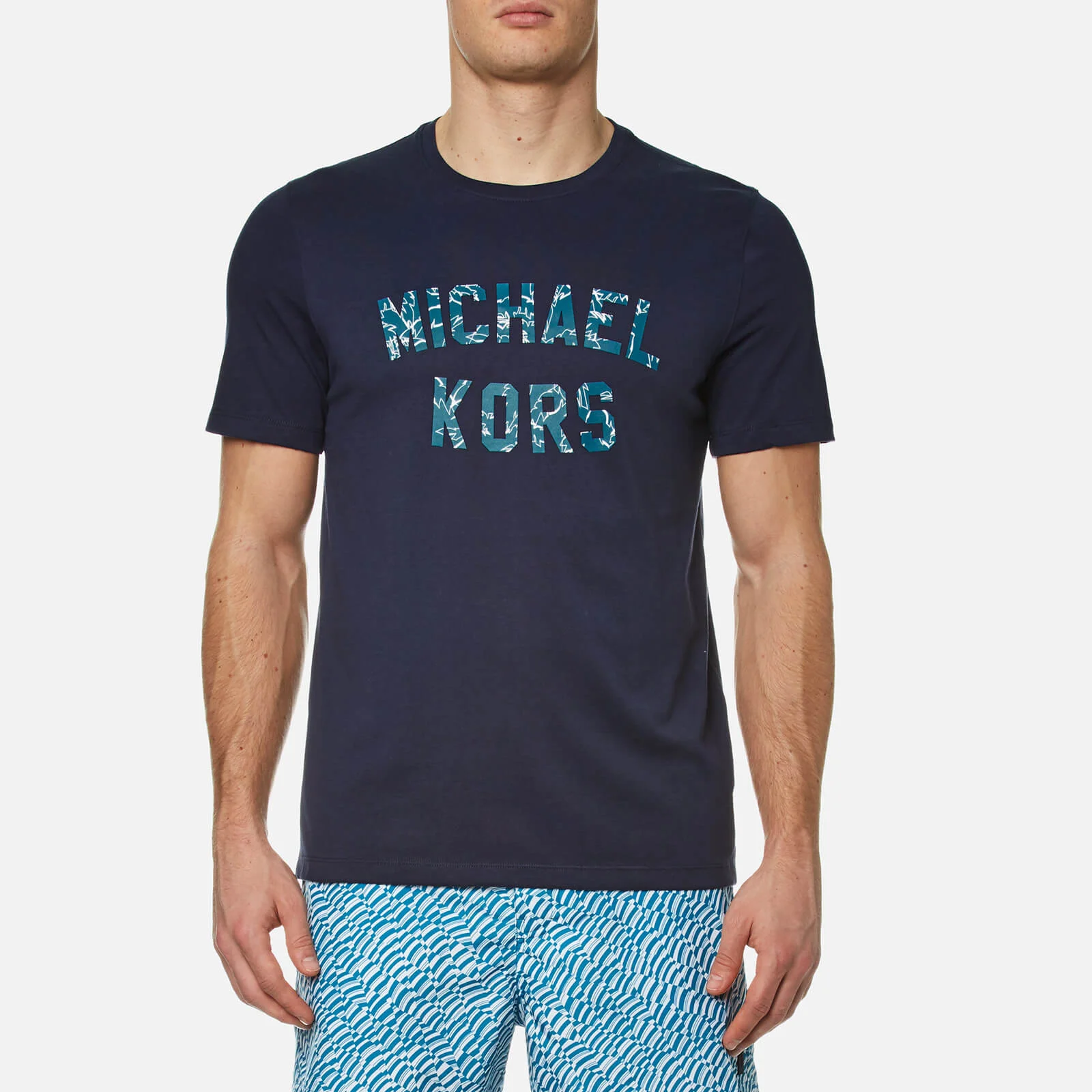 Michael Kors Men's Graphic Michael Kors Logo T-Shirt - Midnight Image 1