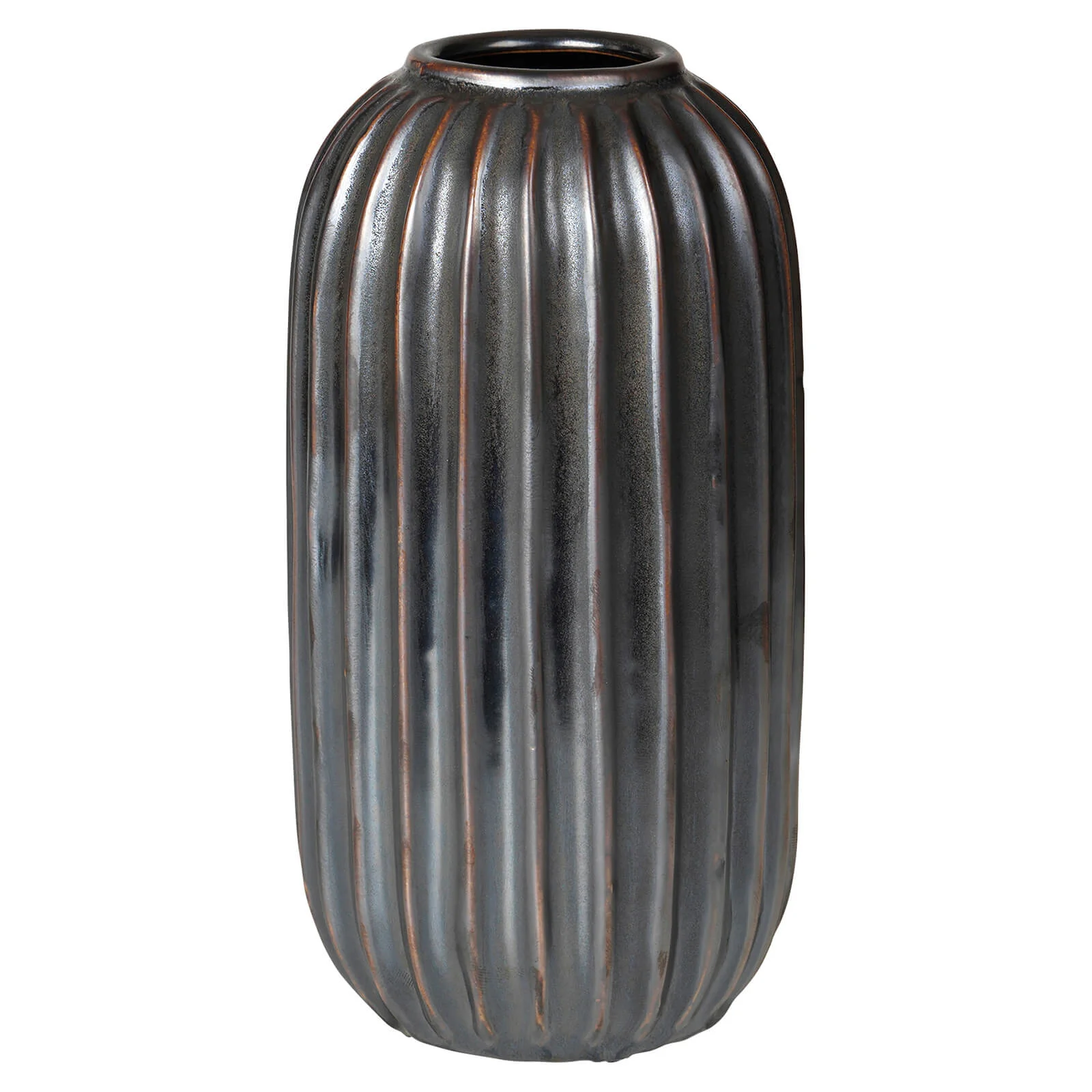 Broste Copenhagen Lines Stoneware Vase Image 1