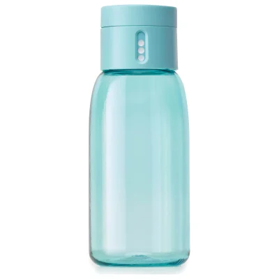 Joseph Joseph Dot Hydration-Tracking Water Bottle - Turquoise 400ml