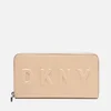 DKNY Women's Debossed Large Zip Around Wallet - Nude - Image 1