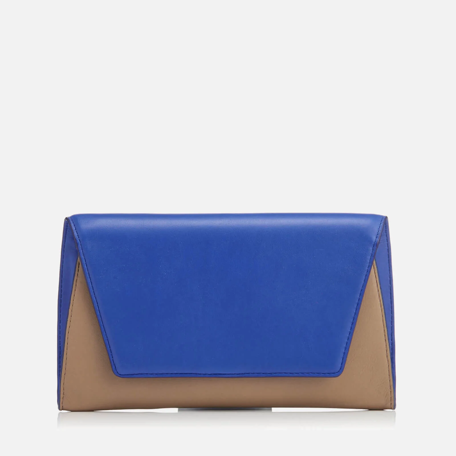 Diane von Furstenberg Women's Uptown Clutch Bag - Taupe Cobalt Image 1