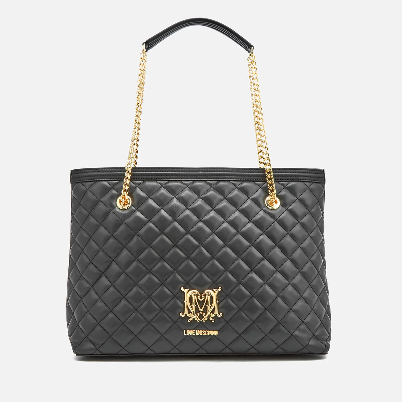 Love Moschino Women's Quilted Large Shopper Tote Bag - Black Image 1
