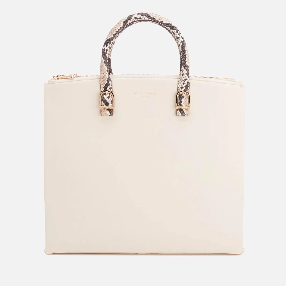 Aspinal of London Women's Editor's Tote Bag - Embossed Python Image 1