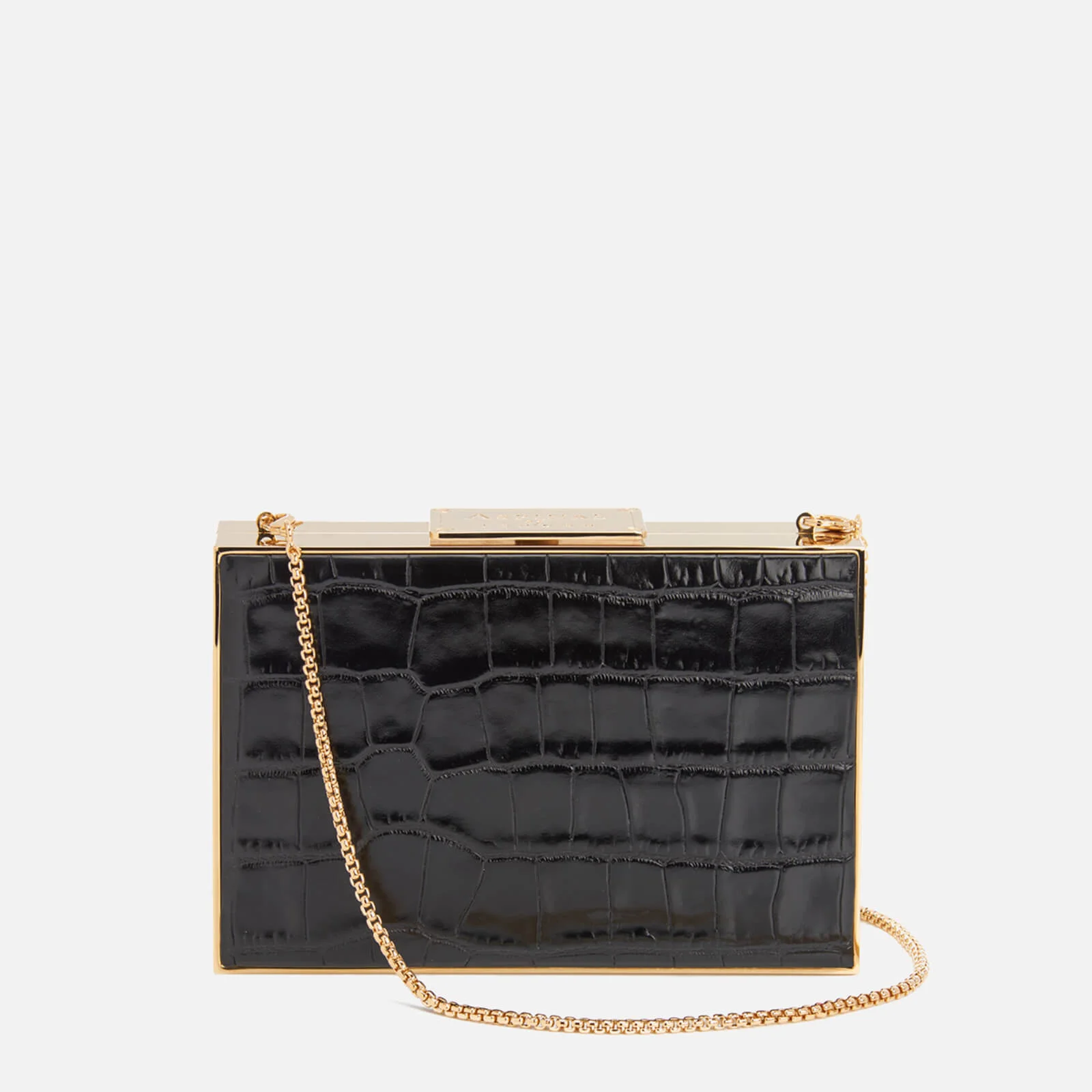 Aspinal of London Women's Scarlett Box Clutch Bag - Black Image 1