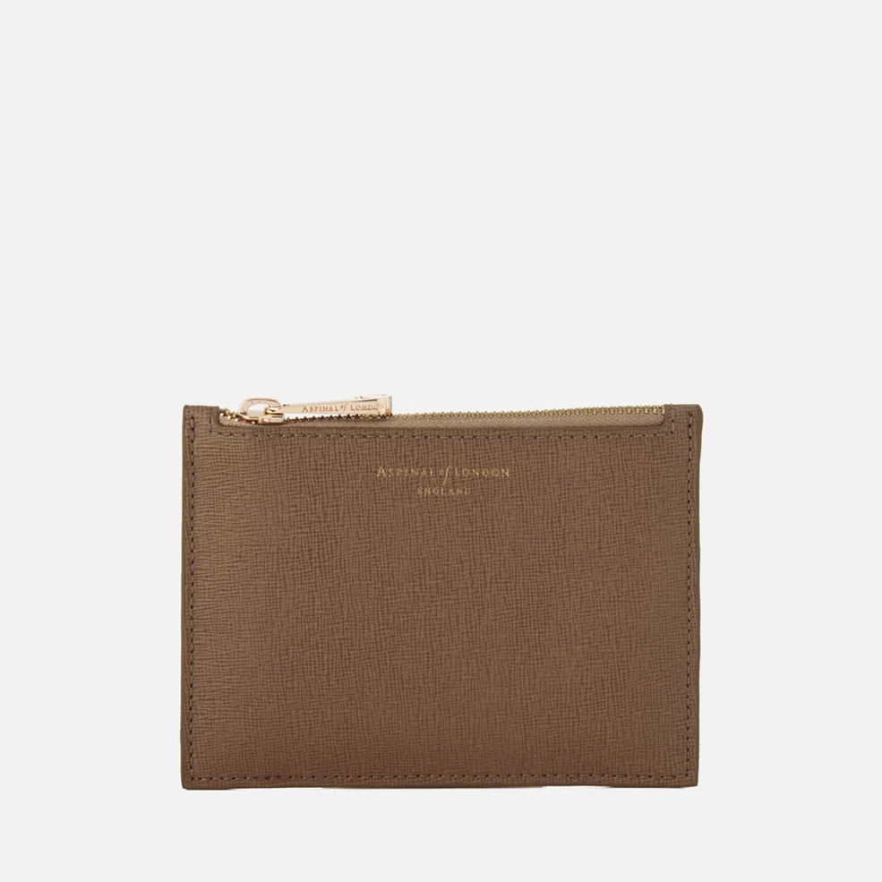 Aspinal of London Women's Essential Pouch Small - Deer Brown Image 1