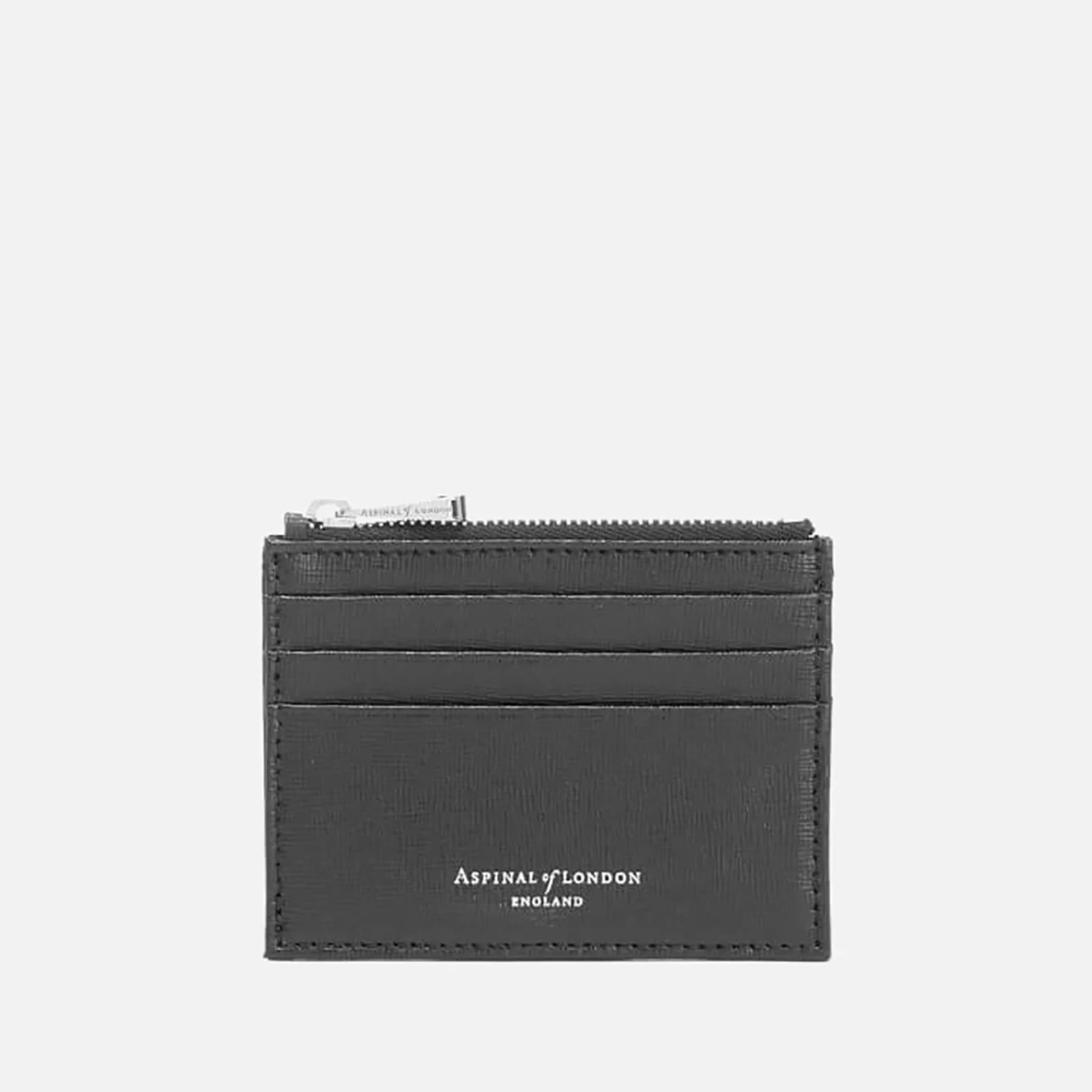 Aspinal of London Coin and Credit Card Case - Black Image 1